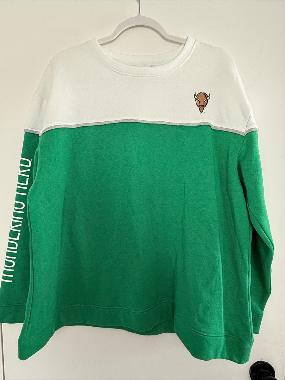 Marshall University Champion Thundering Herd Colorblock Crewneck Sweatshirt XL